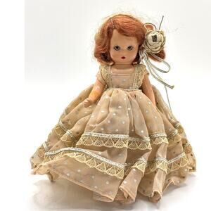 Vintage 1948-1960 Nancy Ann Storybook Doll, Plastic, Sleepy Eyes, Comes w/Stand